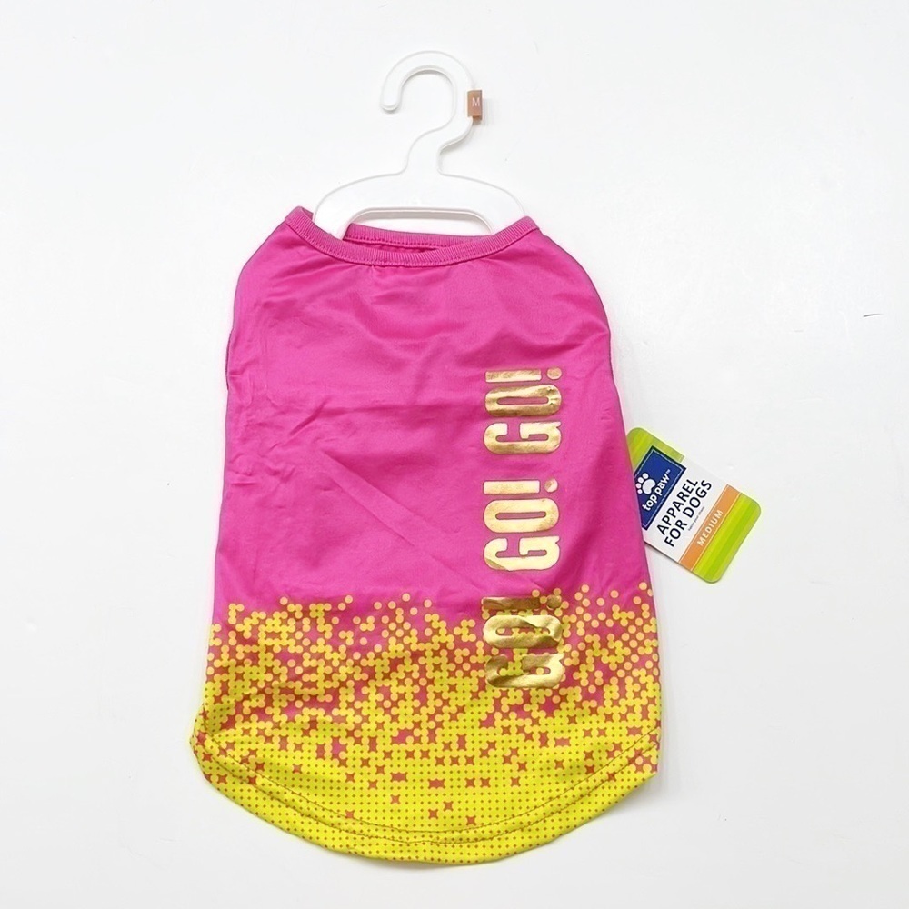 NEW Top Paw Pink Go Go Go Dog Dress